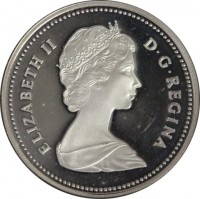 obverse of 1 Dollar - Elizabeth II - World University Games (1983) coin with KM# 138 from Canada. Inscription: ELIZABETH II D.G.REGINA