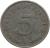 reverse of 5 Reichspfennig (1940 - 1944) coin with KM# 100 from Germany. Inscription: 5 Reichspfennig A