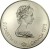 obverse of 5 Dollars - Elizabeth II - Swimming (1975) coin with KM# 100 from Canada. Inscription: ELIZABETH II CANADA 1975