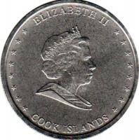 Cook Islands coin 10 Cents - Elizabeth II - 4'th Portrait (2010) obverse obverse of 10 Cents - Elizabeth II - 4'th Portrait (2010) coin with KM# 759 from Cook Islands. Inscription: ELIZABETH II COOK ISLANDS