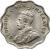 obverse of 1/2 Piastre - George V (1934) coin with KM# 20 from Cyprus. Inscription: GEORGIVS V REX IMPERATOR
