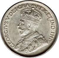 obverse of 9 Piastres - George V (1913 - 1921) coin with KM# 13 from Cyprus. Inscription: B.M. GEORGIVS V DEI GRA: REX ET IND:IMP: