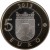 reverse of 5 Euro - Karelia, Imatra hydropower plant (2013) coin with KM# 195 from Finland. Inscription: 2013 5 T EURO