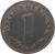 reverse of 1 Reichspfennig (1940 - 1945) coin with KM# 97 from Germany. Inscription: Reichspfennig 1 D