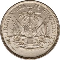 Haiti coin 5 Centimes (1904) reverse reverse of 5 Centimes (1904) coin with KM# 52 from Haiti. Inscription: LIBERTÉ · ÉGALITÉ · FRATERNITÉ