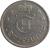 obverse of 1 Franc - Charlotte (1939) coin with KM# 44 from Luxembourg. Inscription: CH LETZEBURG