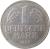 reverse of 1 Deutsche Mark (1950 - 2001) coin with KM# 110 from Germany. Inscription: 1 DEUTSCHE MARK 1991