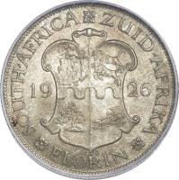 South Africa coin 1 Florin - George V (1923 - 1930) reverse reverse of 1 Florin - George V (1923 - 1930) coin with KM# 18 from South Africa. Inscription: SOUTH · AFRICA ZUID · AFRIKA 19 28 FLORIN