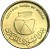 obverse of 1 Piastre (2006) coin with KM# 126 from Sudan. Inscription: CENTRAL BANK OF SUDAN بنك السودان المركزي