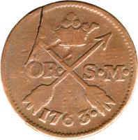 Sweden coin 1 Öre Silfwermynt - Adolf Fredrik (1751 - 1768) reverse reverse of 1 Öre Silfwermynt - Adolf Fredrik (1751 - 1768) coin with KM# 460 from Sweden. Inscription: I · ÖR · S · M ·