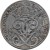 obverse of 2 Öre - Gustaf V (1917 - 1920) coin with KM# 790 from Sweden. Inscription: MED FOLKET FOR FOSTERLANDET 19 17