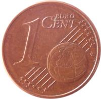 Germany coin 1 Euro Cent (2002 - 2015) reverse reverse of 1 Euro Cent (2002 - 2015) coin with KM# 207 from Germany. Inscription: 1 EURO CENT LL