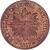 obverse of 5 Centésimos (1857) coin with KM# 8 from Uruguay. Inscription: REPUBLICA ORIENTAL DEL URUGUAY 1857