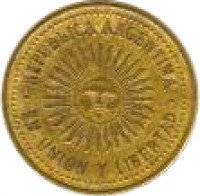 Argentina coin 5 Centavos - Reeded edge (1992 - 2005) obverse obverse of 5 Centavos - Reeded edge (1992 - 2005) coin with KM# 109 from Argentina. Inscription: .REPUBLICA ARGENTINA. EN UNION Y LIBERTAD