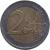 reverse of 2 Euro - 1'st Map (2002 - 2006) coin with KM# 3089 from Austria. Inscription: 2 EURO LL
