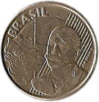 Brazil coin 50 Centavos (1998 - 2001) obverse obverse of 50 Centavos (1998 - 2001) coin with KM# 651 from Brazil. Inscription: BRASIL RIO BRANCO
