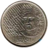 Brazil coin 1 Real (1994) obverse obverse of 1 Real (1994) coin with KM# 636 from Brazil. Inscription: BRASIL