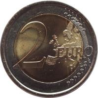 reverse of 2 Euro - Juan Carlos I - Alhambra (2011) coin with KM# 1184 from Spain. Inscription: 2 EURO