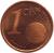 reverse of 1 Euro Cent - Juan Carlos I - 1'st Type (1999 - 2009) coin with KM# 1040 from Spain. Inscription: 1 EURO CENT LL