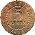 reverse of 5 Cents - Elizabeth II - 1'st Portrait (1973 - 1979) coin with KM# 34 from Belize. Inscription: · BELIZE · 5 CENTS · 1976 ·
