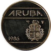 Aruba coin 10 Cents - Beatrix (1986 - 2014) obverse obverse of 10 Cents - Beatrix (1986 - 2014) coin with KM# 2 from Aruba. Inscription: ARUBA 1986