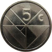 Aruba coin 5 Cents - Beatrix (1986 - 2014) reverse reverse of 5 Cents - Beatrix (1986 - 2014) coin with KM# 1 from Aruba. Inscription: 5 c
