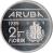 reverse of 2 1/2 Florin - Beatrix (1986 - 2012) coin with KM# 6 from Aruba. Inscription: ARUBA 1986 2 1/2 florin