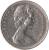 obverse of 25 Cents - Elizabeth II - 2'nd Portrait (1966 - 1970) coin with KM# 6 from Bahamas. Inscription: ELIZABETH II BAHAMA ISLANDS
