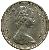 obverse of 50 Cents - Elizabeth II - 2'nd Portrait (1966 - 1970) coin with KM# 7 from Bahamas. Inscription: ELIZABETH II BAHAMA ISLANDS