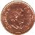 obverse of 1 Cent - Elizabeth II - Non magnetic; 4'th Portrait (2003 - 2012) coin with KM# 490 from Canada. Inscription: ELIZABETH II D · G · REGINA