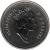 obverse of 50 Cents - Elizabeth II - 3'rd Portrait (1997 - 2000) coin with KM# 290 from Canada. Inscription: ELIZABETH II D · G · REGINA