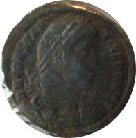Rome (ancient) coin AE 2 - Constantius II (351 - 355) obverse obverse of AE 2 - Constantius II (351 - 355) coin with RIC# 92 from Rome (ancient). Inscription: DN CONSTAN TIVS PF AVG