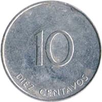 reverse of 10 Centavos - INTUR (1988) coin with KM# 416 from Cuba. Inscription: 10 DIEZ CENTAVOS