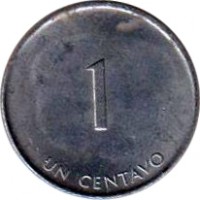 reverse of 1 Centavo - INTUR (1988) coin with KM# 410 from Cuba. Inscription: 1 UN CENTAVO