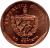 obverse of 1 Centavo (2000 - 2013) coin with KM# 729 from Cuba. Inscription: REPUBLICA DE CUBA 2006 un centavo
