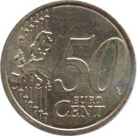 Slovakia coin 50 Euro Cent (2009 - 2015) reverse reverse of 50 Euro Cent (2009 - 2015) coin with KM# 100 from Slovakia. Inscription: 50 EURO CENT LL