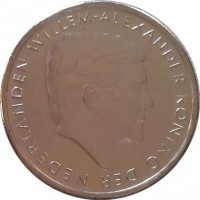 Aruba coin 1 Florin - Willem-Alexander (2014) obverse obverse of 1 Florin - Willem-Alexander (2014) coin with KM# 56 from Aruba. Inscription: WILLEM-ALEXANDER KONING DER NEDERLANDEN