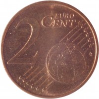 Austria coin 2 Euro Cent (2002 - 2015) reverse reverse of 2 Euro Cent (2002 - 2015) coin with KM# 3083 from Austria. Inscription: 2 EURO CENT LL