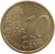 reverse of 10 Euro Cent - 1'st Map (2002 - 2007) coin with KM# 3085 from Austria. Inscription: 10 EURO CENT LL