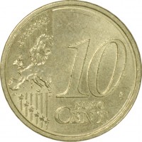 Austria coin 10 Euro Cent - 2'nd Map (2008 - 2015) reverse reverse of 10 Euro Cent - 2'nd Map (2008 - 2015) coin with KM# 3139 from Austria. Inscription: 10 EURO CENT LL