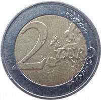 Belgium coin 2 Euro - Albert II - 2'nd Map; 1'st Type; 1'st Portrait (2007) reverse reverse of 2 Euro - Albert II - 2'nd Map; 1'st Type; 1'st Portrait (2007) coin with KM# 246 from Belgium. Inscription: 2 EURO LL