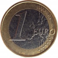 Belgium coin 1 Euro - Albert II - 2'nd Map; 2'nd Type; 1'st Portrait (2009 - 2013) reverse reverse of 1 Euro - Albert II - 2'nd Map; 2'nd Type; 1'st Portrait (2009 - 2013) coin with KM# 301 from Belgium. Inscription: 1 EURO LL
