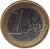 reverse of 1 Euro - Albert II - 2'nd Map; 2'nd Type; 1'st Portrait (2009 - 2013) coin with KM# 301 from Belgium. Inscription: 1 EURO LL