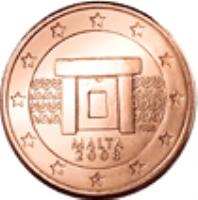 Malta coin 1 Euro Cent (2008 - 2015) obverse obverse of 1 Euro Cent (2008 - 2015) coin with KM# 125 from Malta. Inscription: NGB MALTA 2008 F