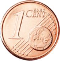 reverse of 1 Euro Cent (2008 - 2015) coin with KM# 125 from Malta. Inscription: 1 EURO CENT LL