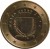 obverse of 50 Euro Cent - 2'nd Map (2008 - 2018) coin with KM# 130 from Malta. Inscription: MALTA 2017 REPUBBLIKA TA' MALATA