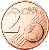 reverse of 2 Euro Cent (2008 - 2015) coin with KM# 126 from Malta. Inscription: 2 EURO CENT LL