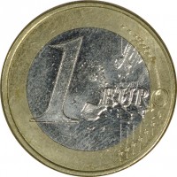 Spain coin 1 Euro - Juan Carlos I - 2'nd Map; 2'nd Type (2010 - 2015) reverse reverse of 1 Euro - Juan Carlos I - 2'nd Map; 2'nd Type (2010 - 2015) coin with KM# 1150 from Spain. Inscription: 1 EURO LL