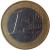 reverse of 1 Euro - Juan Carlos I - 1'st Map; 1'st Type (1999 - 2006) coin with KM# 1046 from Spain. Inscription: 1 EURO LL