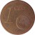 reverse of 1 Euro Cent (1999 - 2015) coin with KM# 1282 from France. Inscription: 1 EURO CENT LL